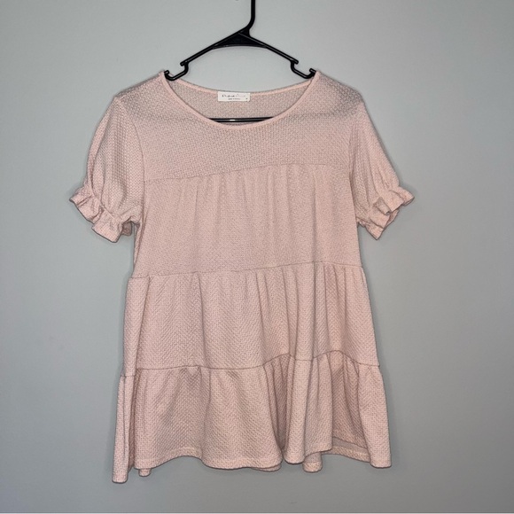 Perfect Peach Tops - Perfect Peach Pink Knit Top Medium